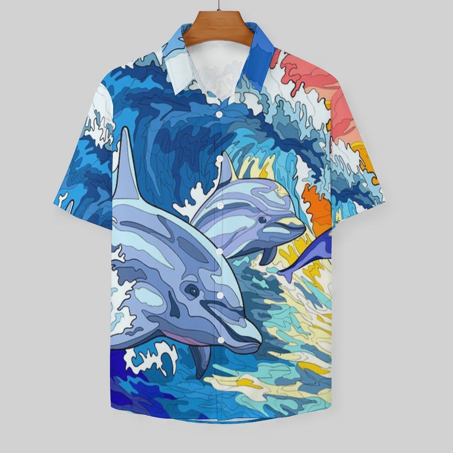 Men's Hawaiian Print Resort Shirt 2305101672