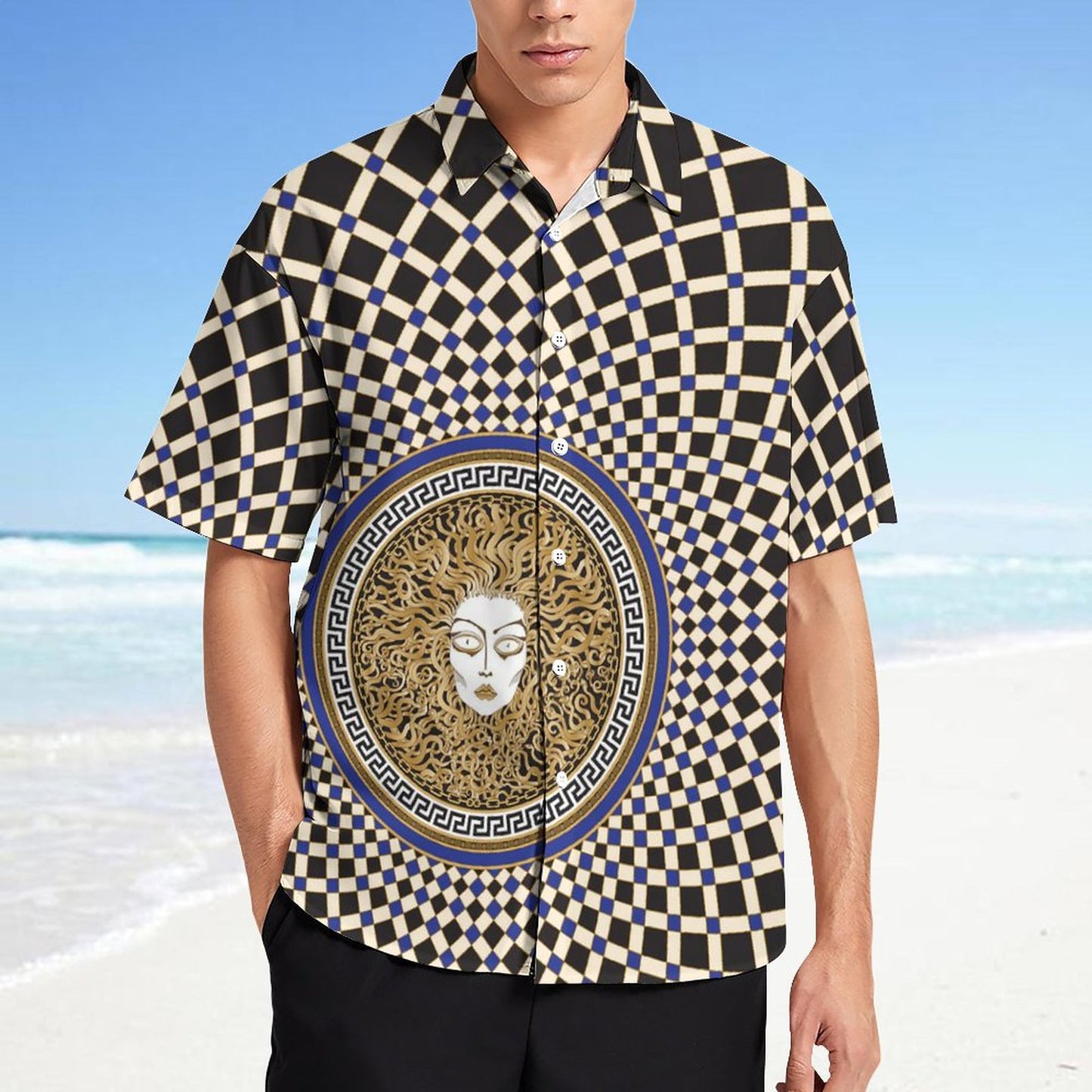 Men's Fashion Casual Printed Short Sleeve Shirts 2306100453