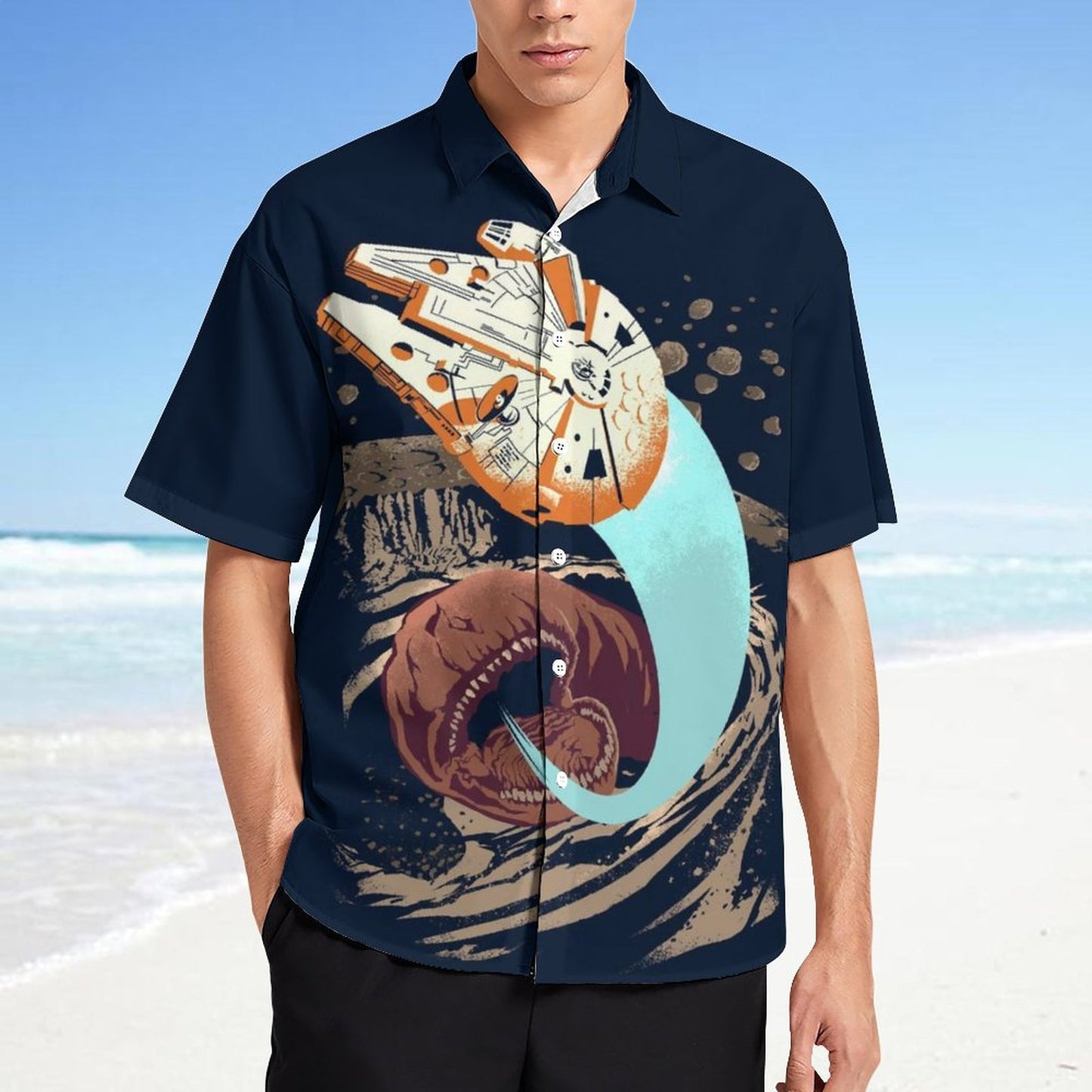 Men's Fashion Casual Printed Short Sleeve Shirts 2306101395