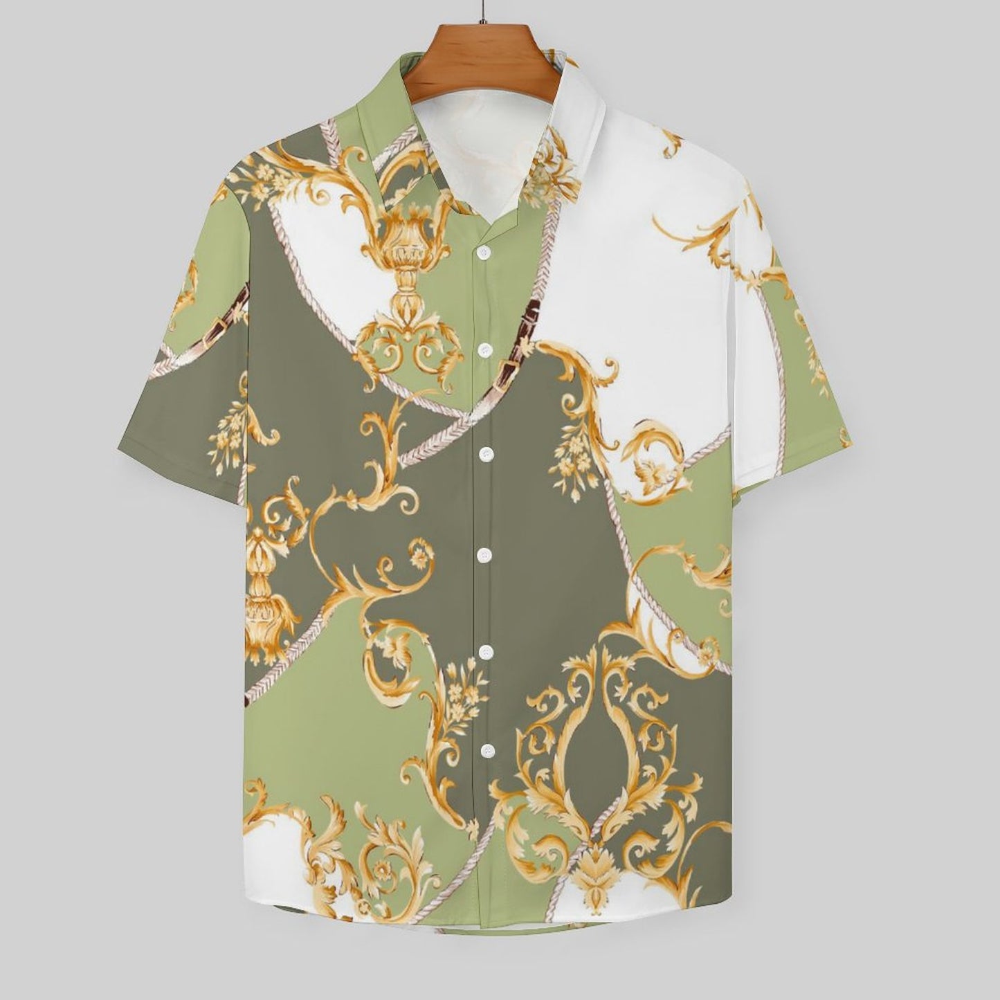 Men's Fashion Casual Printed Short Sleeve Shirts 2306101118