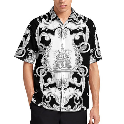 Men's Fashion Casual Printed Short Sleeve Shirts 2306100022