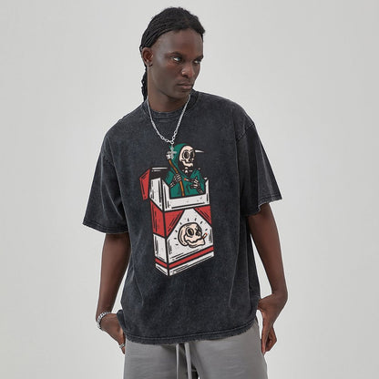 Unisex Vintage Solid Wash T-Shirts 2305102843