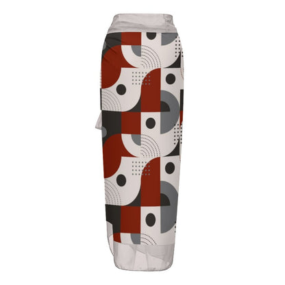 Casual Printed One-Piece Swimsuit And Cover Up 2305102469