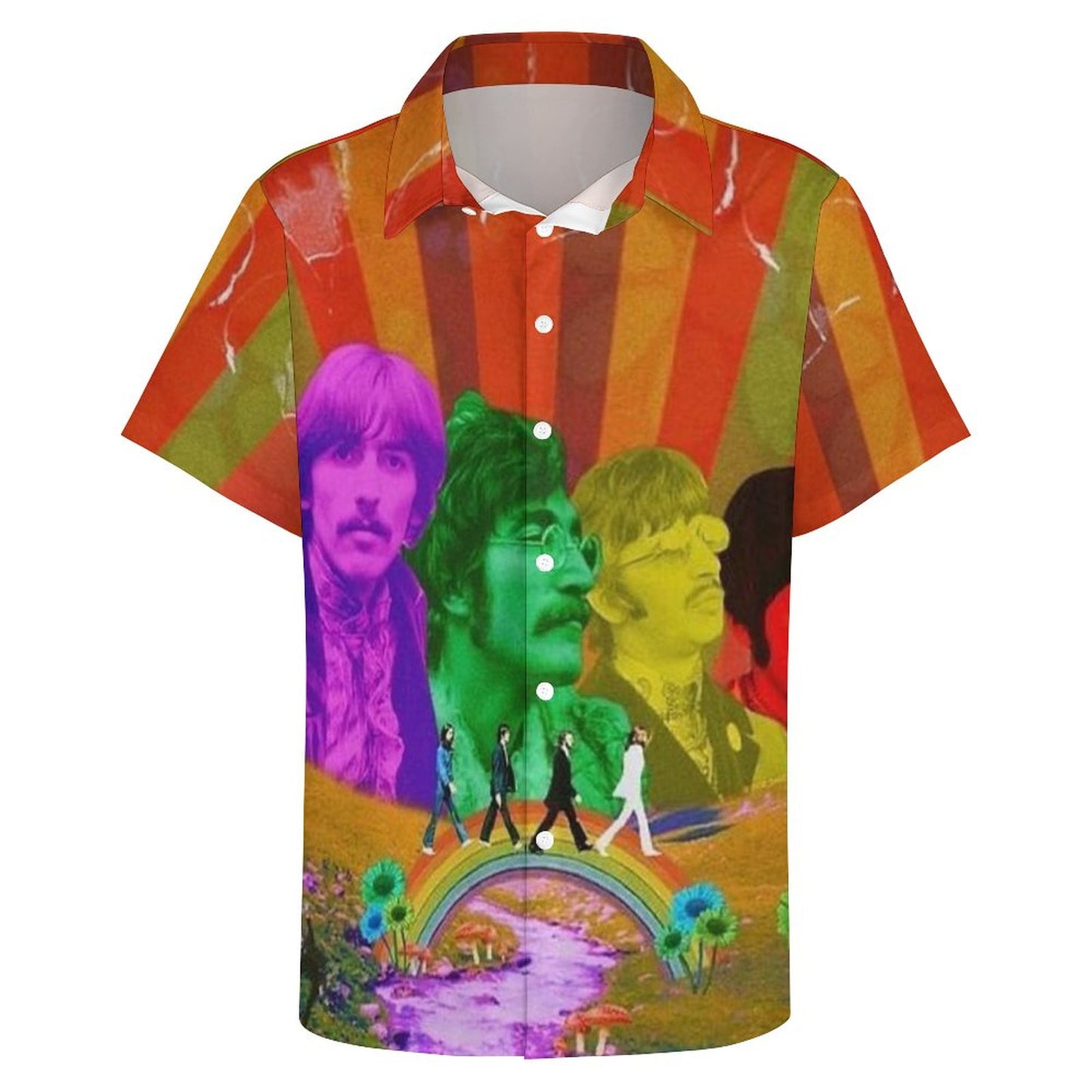 Men's Fashion Casual Printed Short Sleeve Shirts 2306104156