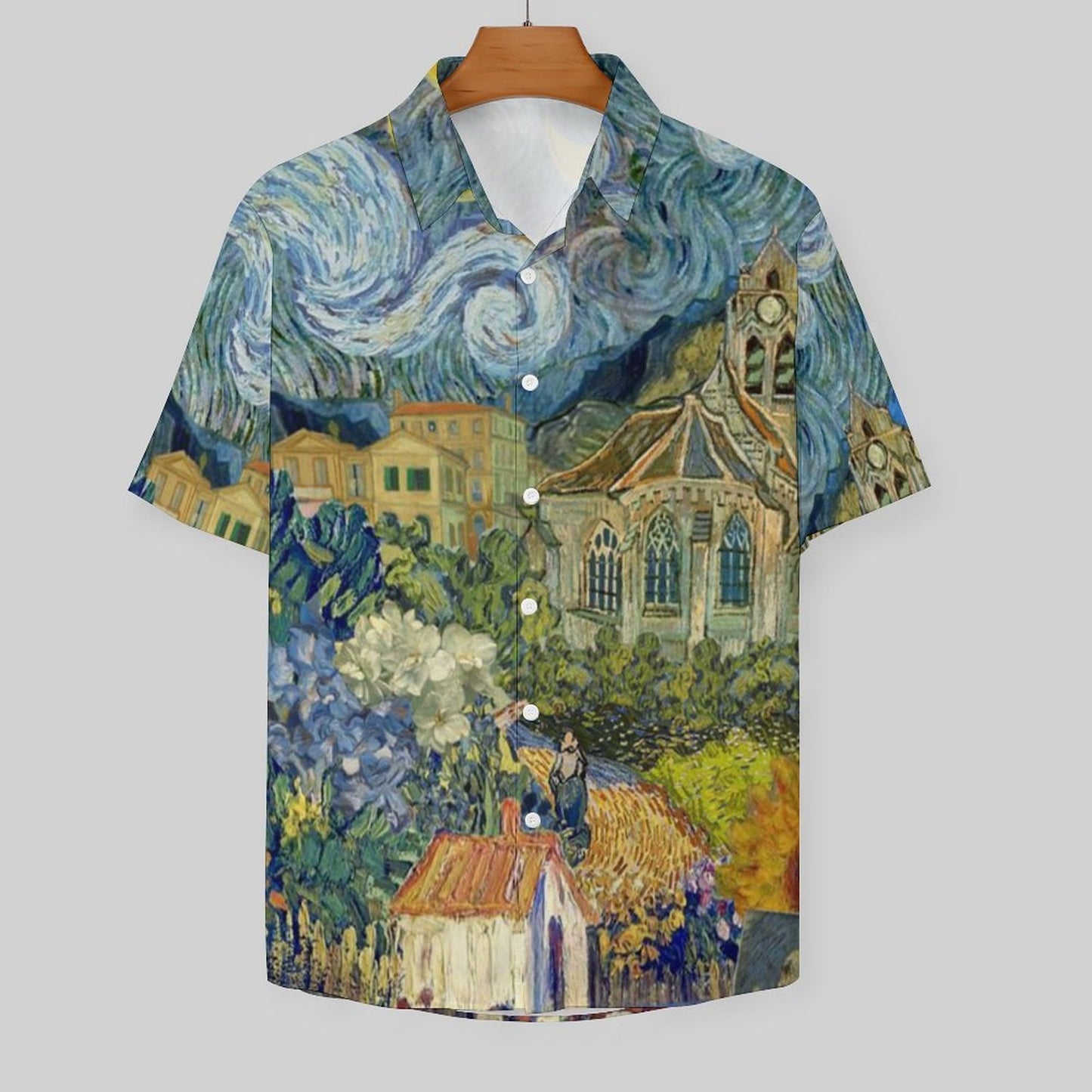 Men's Hawaiian Print Resort Shirt 2305101783