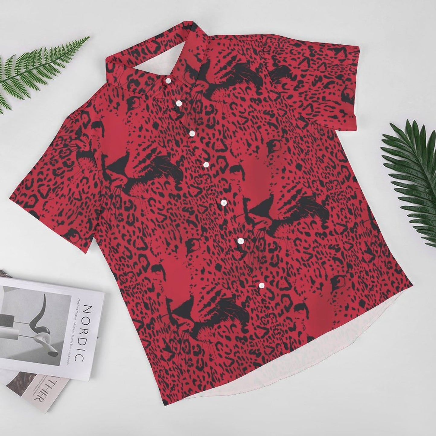 Men's Fashion Casual Printed Short Sleeve Shirts 2305107068