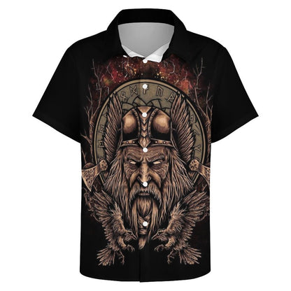 Men's Fashion Casual Printed Short Sleeve Shirts 2306101391