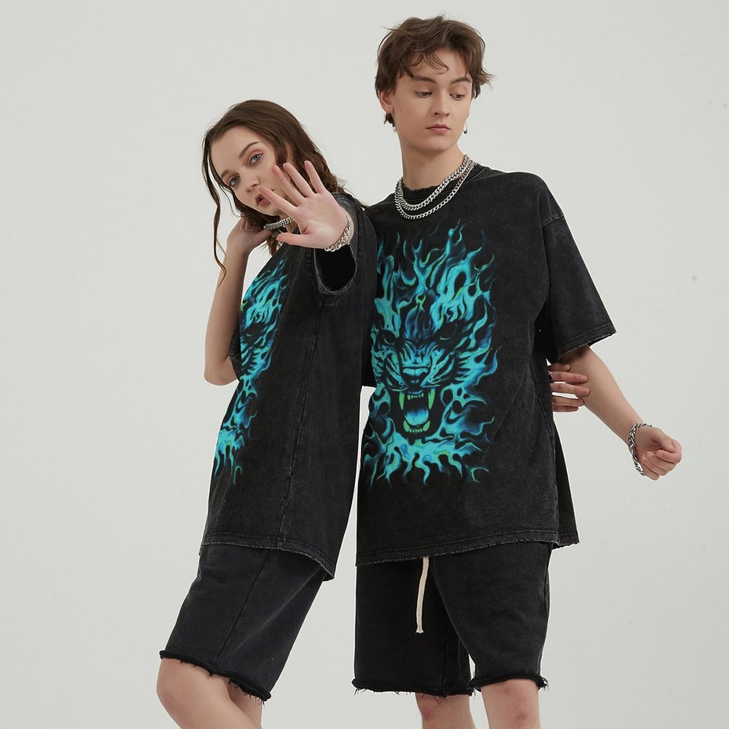 Unisex Vintage Solid Wash T-Shirts 2305101616