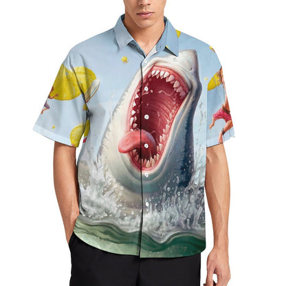 Men's Fashion Casual Printed Short Sleeve Shirts 2306100800