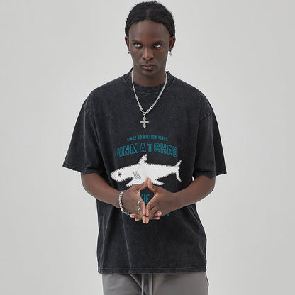 Unisex Vintage Solid Wash T-Shirts 2305102648