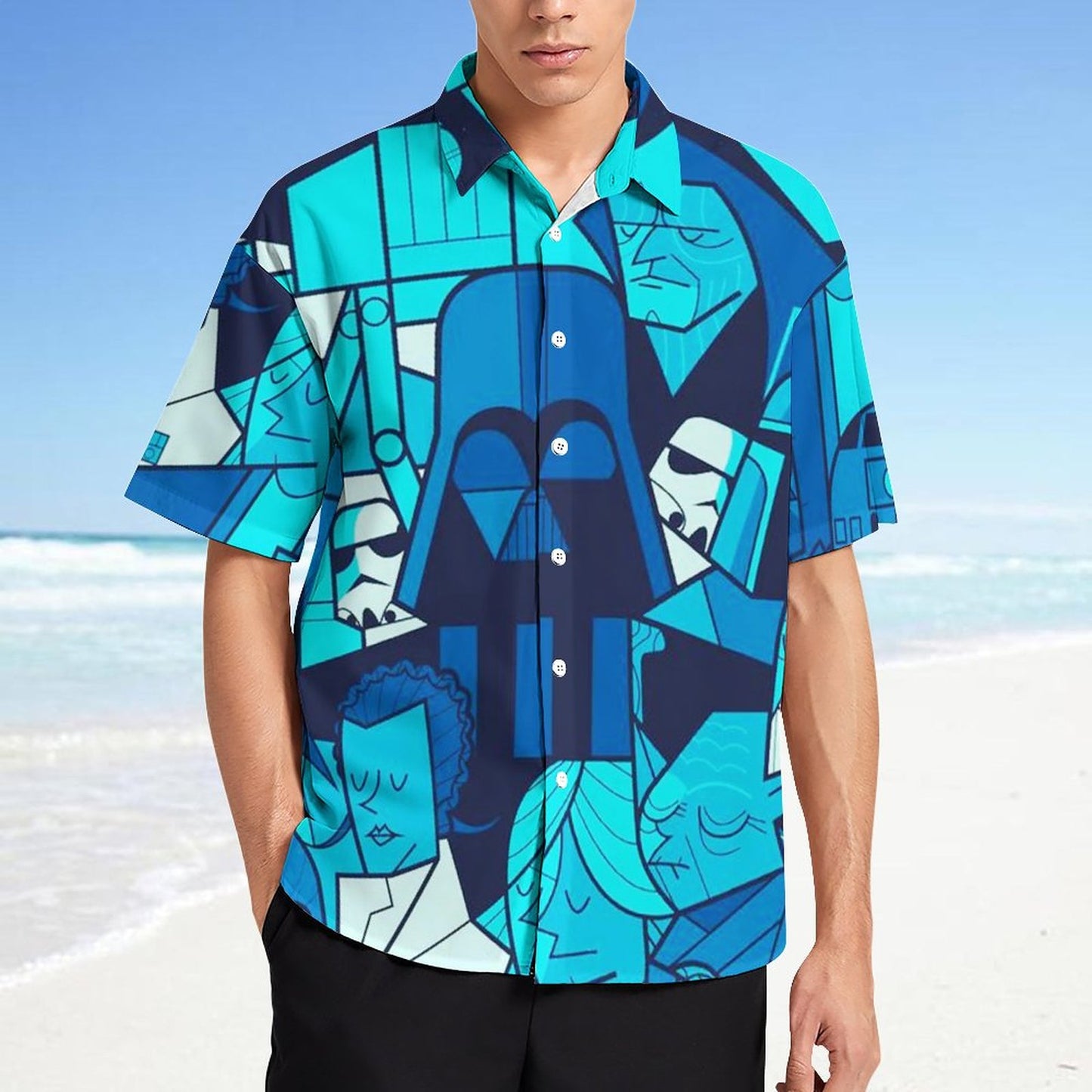 Men's Fashion Casual Printed Short Sleeve Shirts 2306101601
