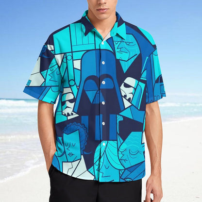 Men's Fashion Casual Printed Short Sleeve Shirts 2306101601