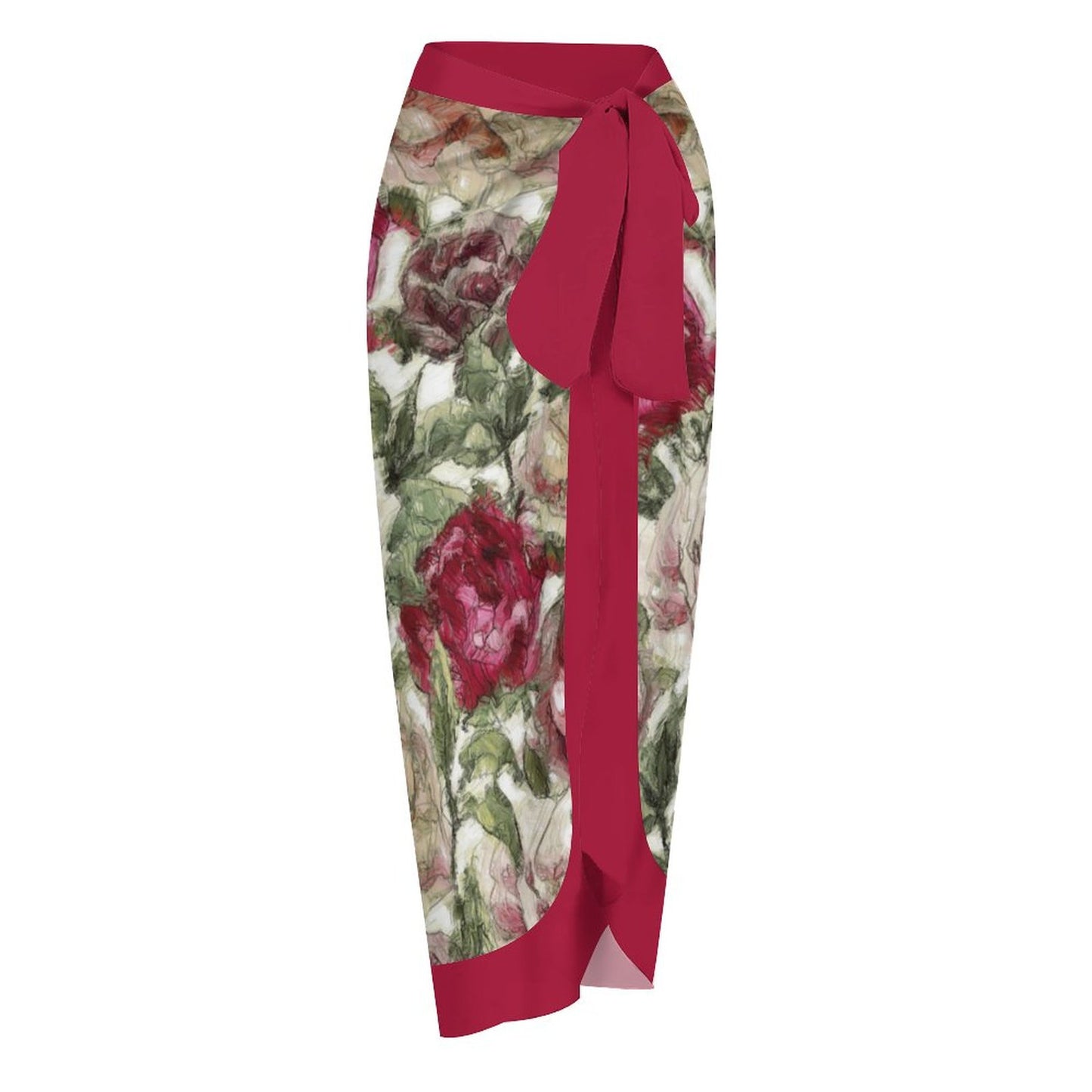 Casual Printed One-Piece Swimsuit And Cover Up 2305103913