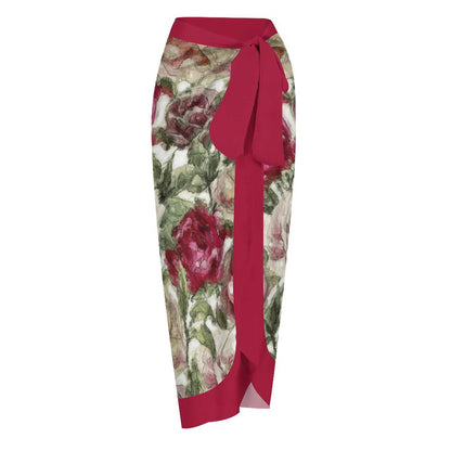 Casual Printed One-Piece Swimsuit And Cover Up 2305103913