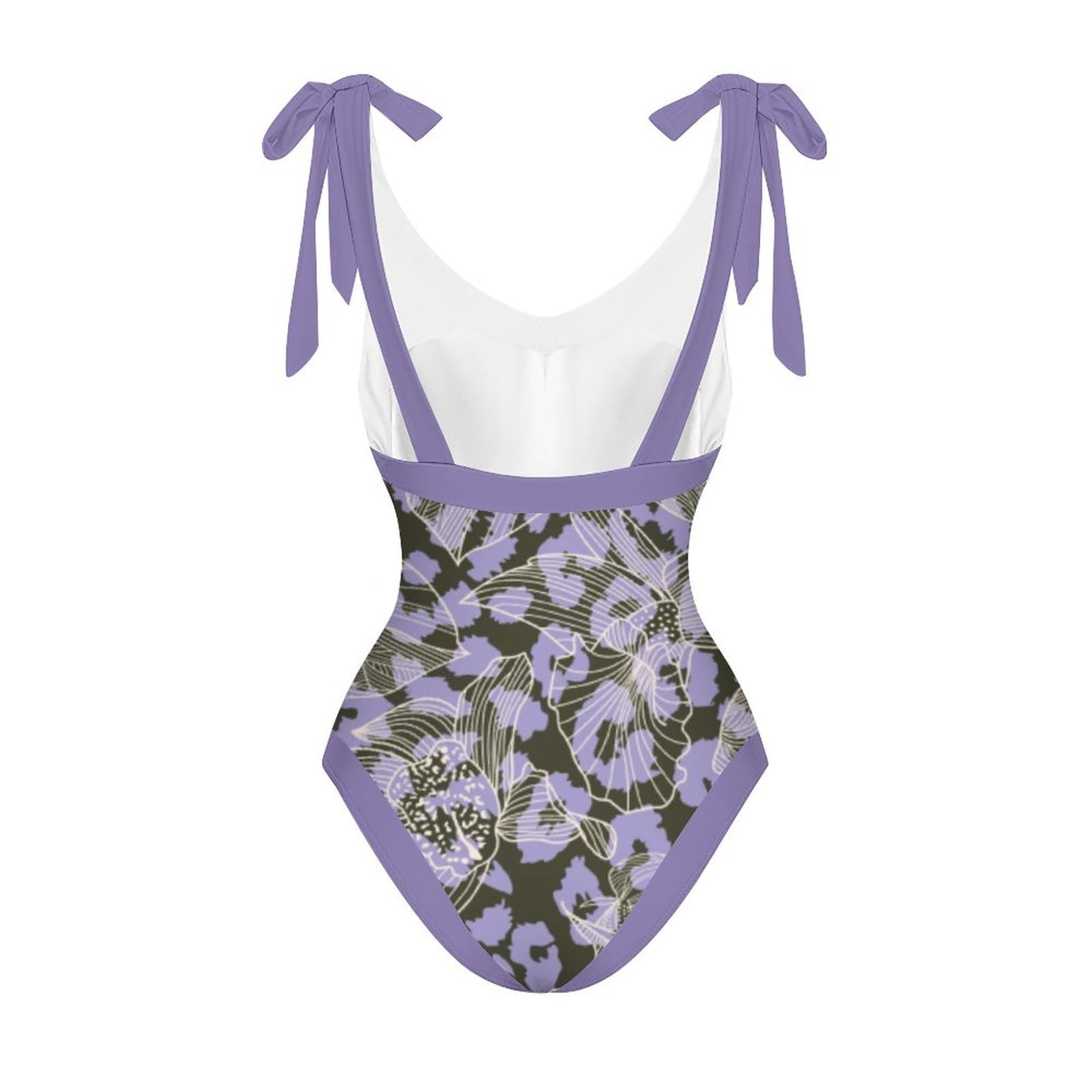 Casual Printed One-Piece Swimsuit And Cover Up 2305102871