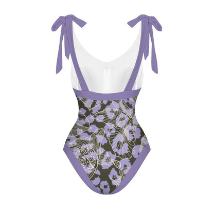 Casual Printed One-Piece Swimsuit And Cover Up 2305102871