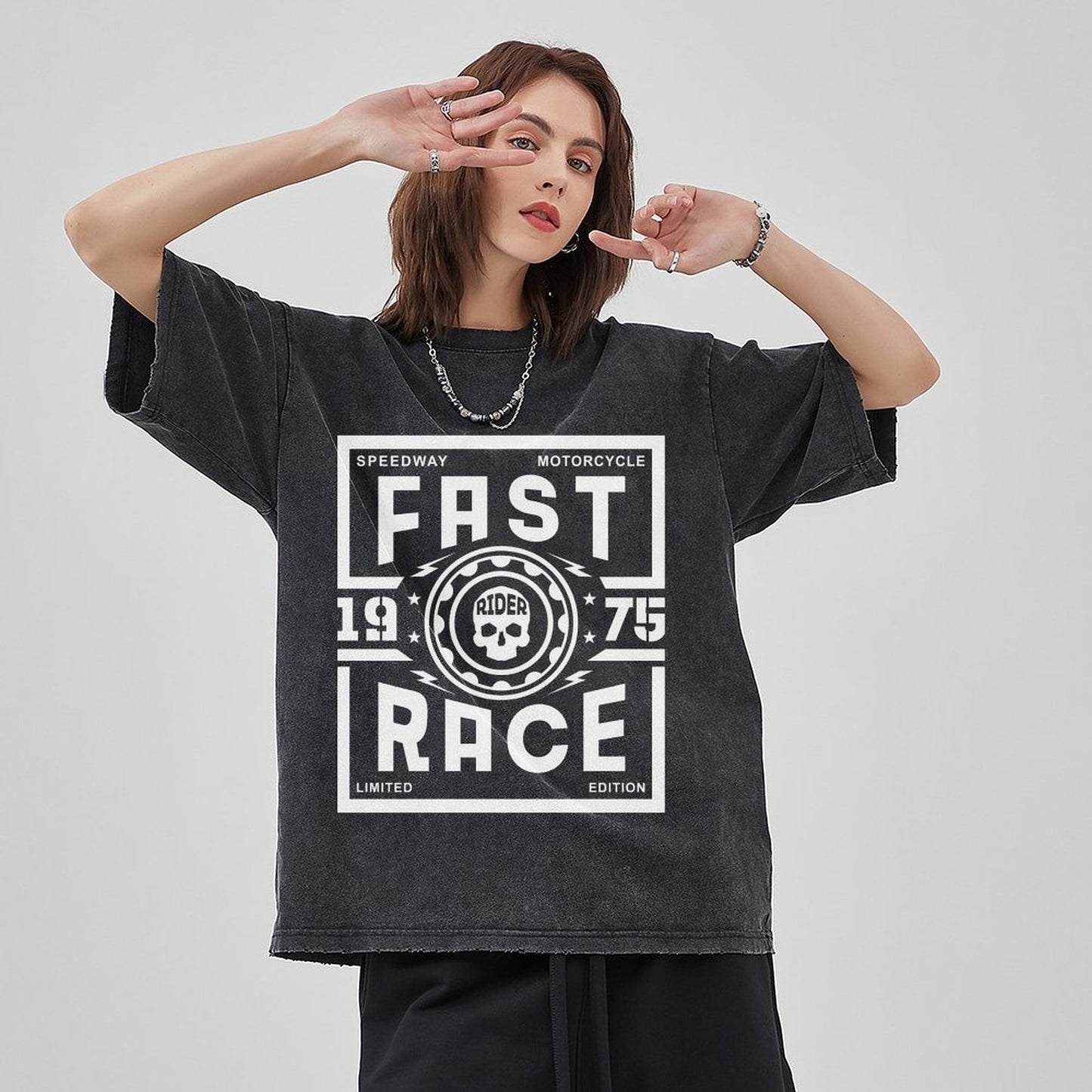 Unisex Vintage Solid Wash T-Shirts 2305102844