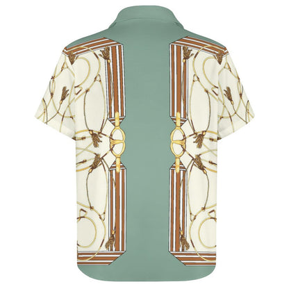 Men's Fashion Casual Printed Short Sleeve Shirts 2306101357