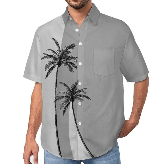 Coco Geometric Print Hawaiian Men's Casual Shirt