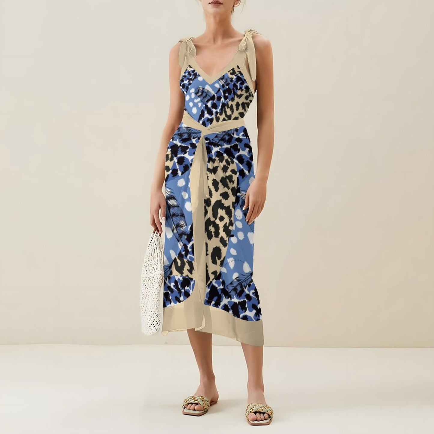 Casual Printed One-Piece Swimsuit And Cover Up 2305102874
