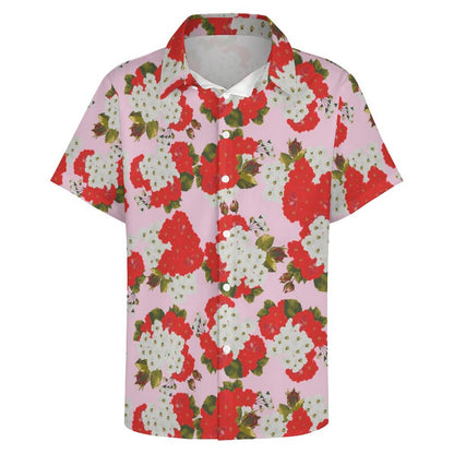 Men's Fashion Casual Printed Short Sleeve Shirts 2305107115