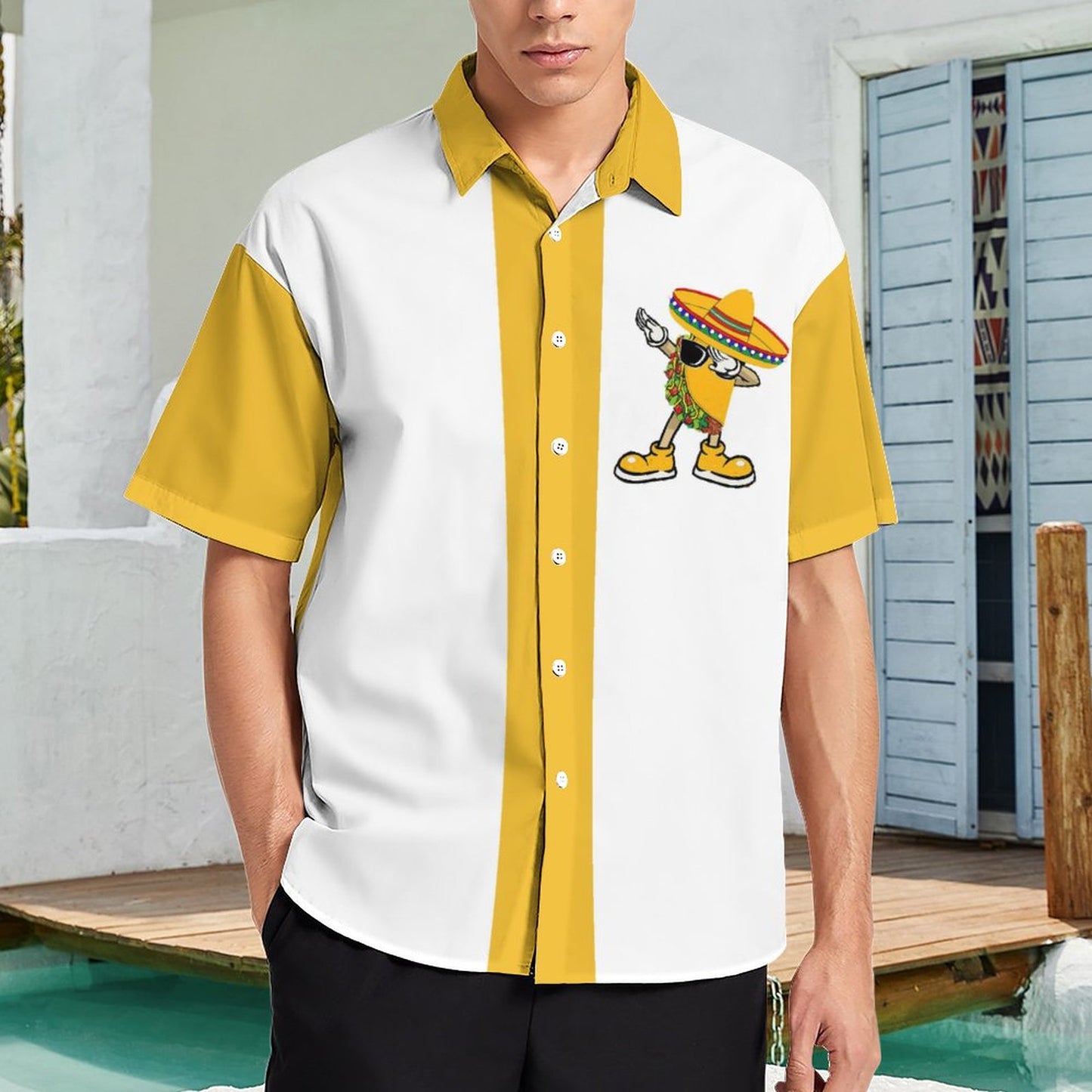 Printed Hawaiian Short Sleeve Shirt