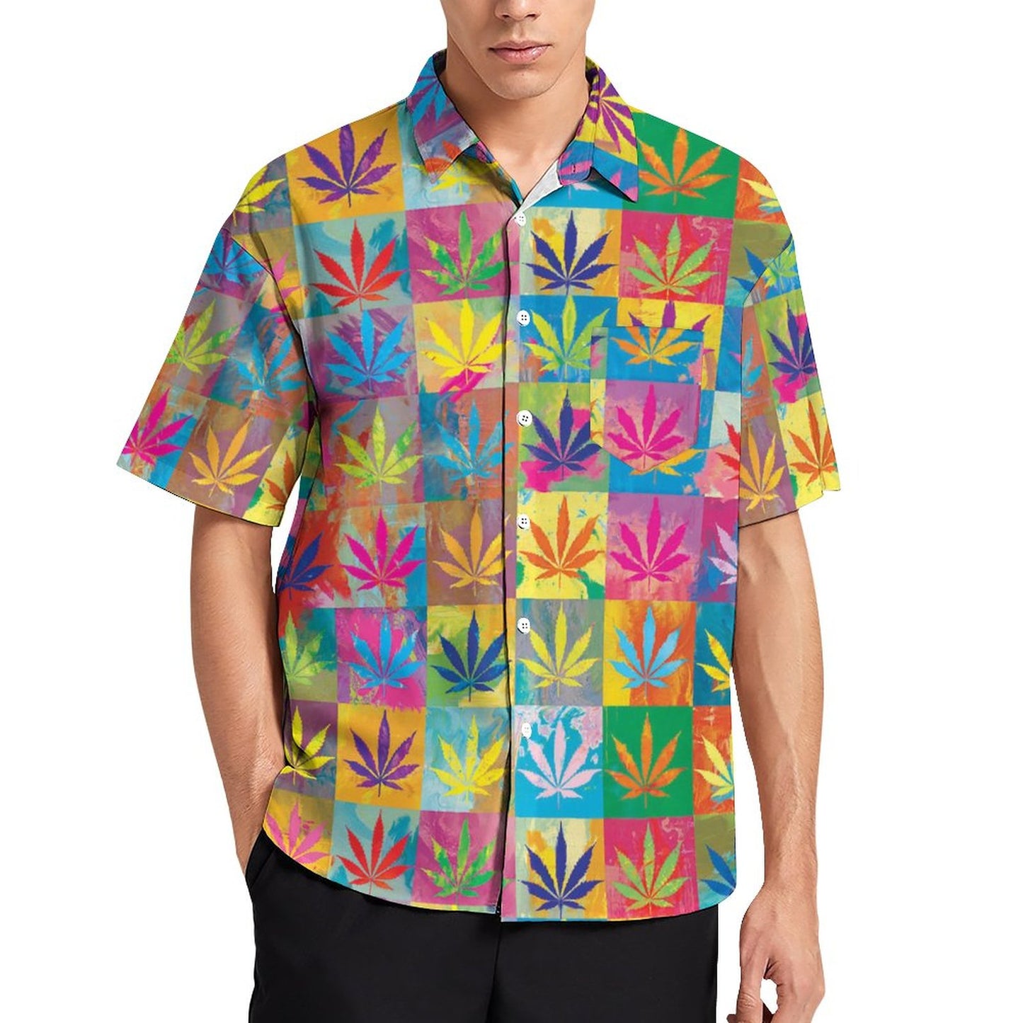 Men's Hawaiian Casual Short Sleeve Shirt 2306103349