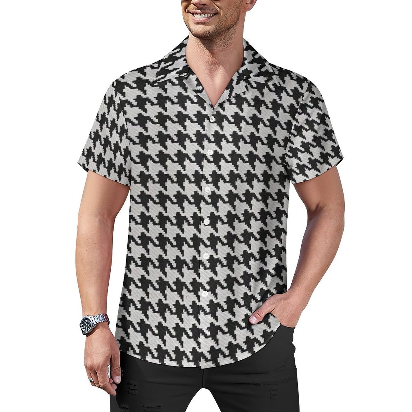 Men's Hawaiian Casual Short Sleeve Shirt 2305102610