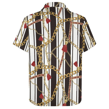 Men's Fashion Casual Printed Short Sleeve Shirts 2306100014