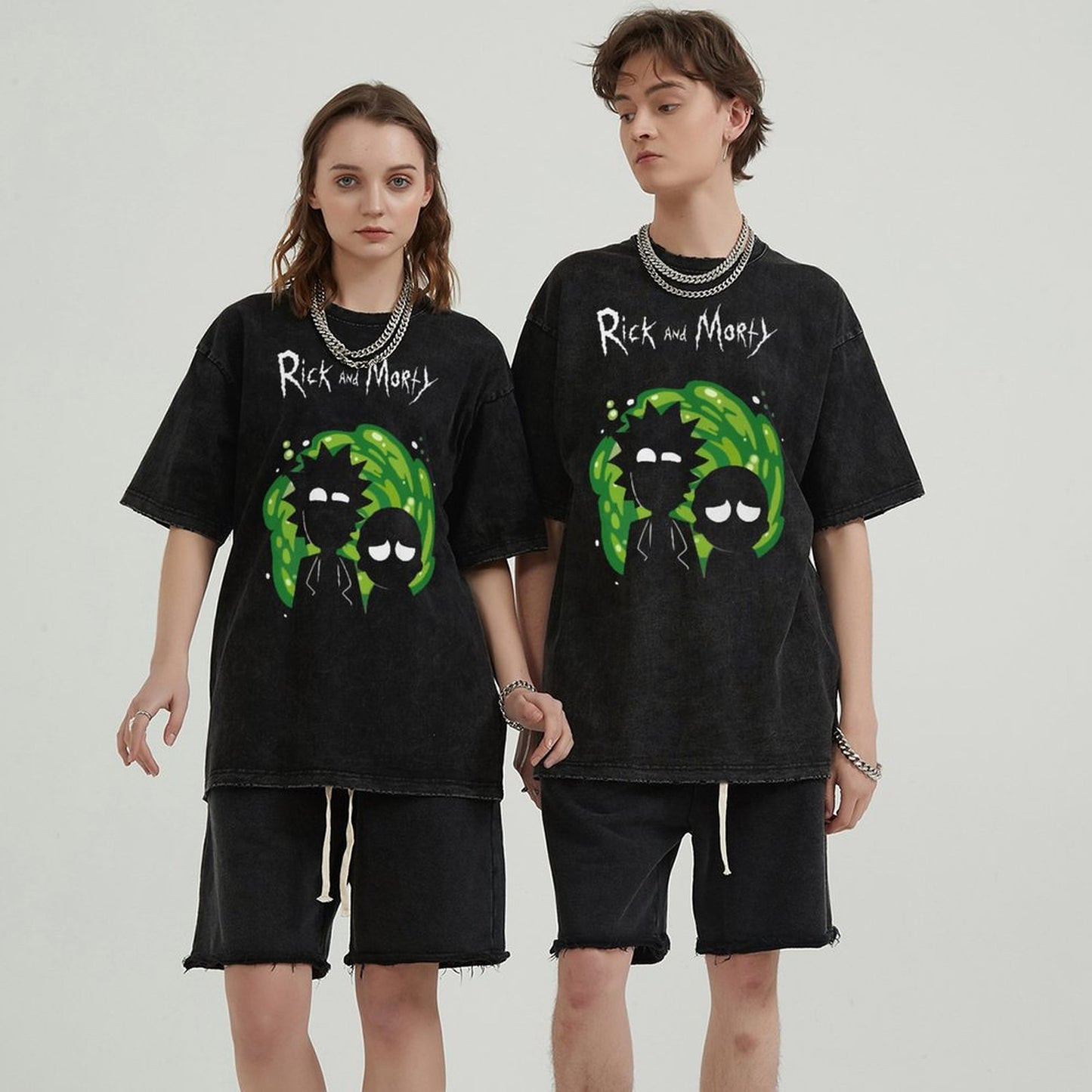 Unisex Vintage Solid Wash T-Shirts 2305103412