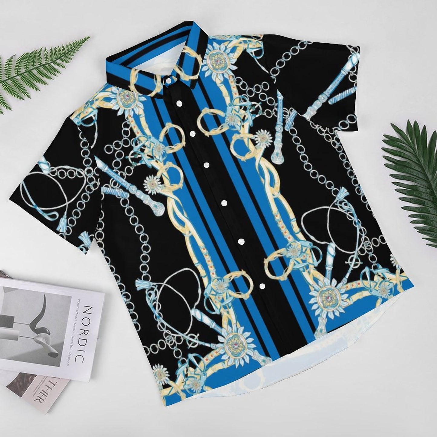 Men's Fashion Casual Printed Short Sleeve Shirts 2306100947