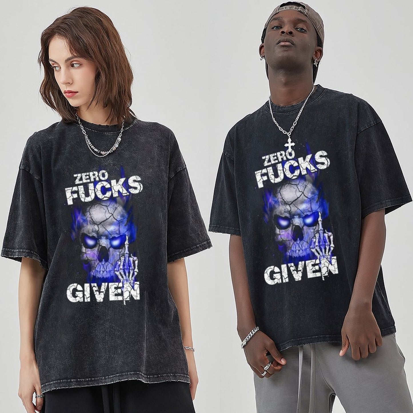 Unisex Vintage Solid Wash T-Shirts 2305104086