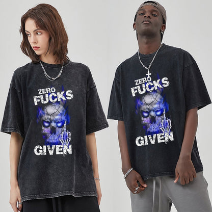 Unisex Vintage Solid Wash T-Shirts 2305104086