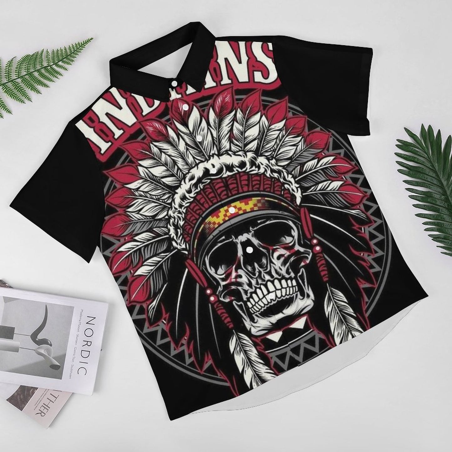 Men's Fashion Casual Printed Short Sleeve Shirts 2306105064