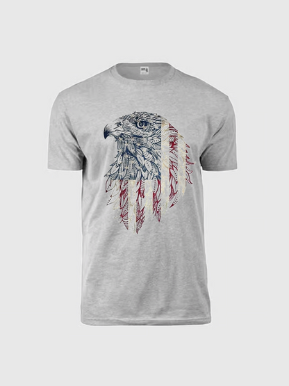 Unisex Round Neck Casual Printed Short Sleeve T-Shirt