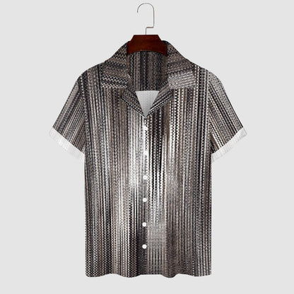 Men Hawaiian Casual Short Sleeve Shirt 2307100355