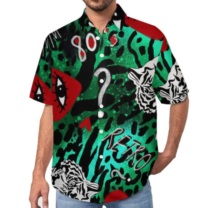 Men's Leopard Print Vacation Hawaiian Shirt 2306104894