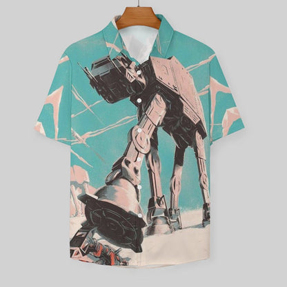 Men's Fashion Casual Printed Short Sleeve Shirts 2306101603