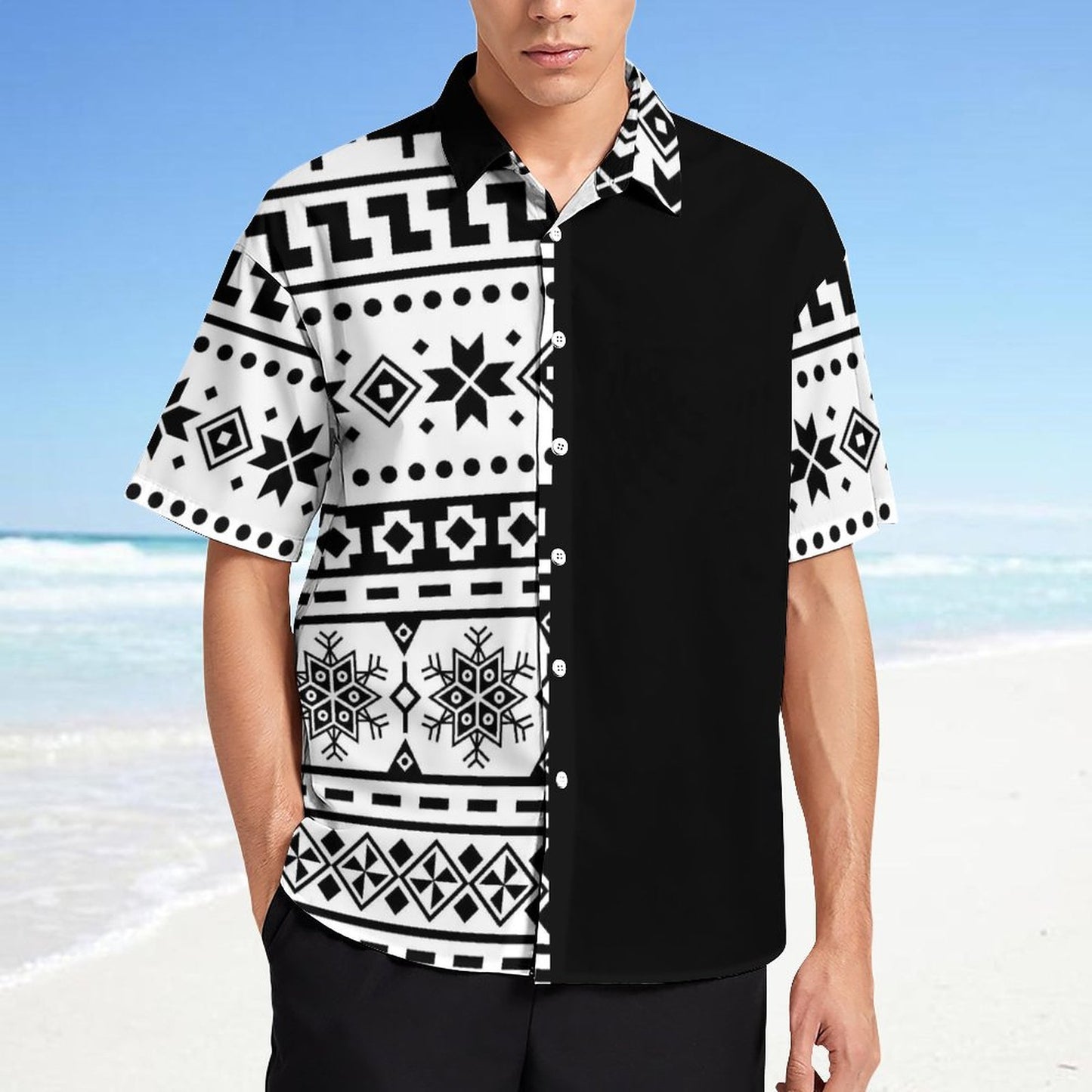 Men's Fashion Casual Printed Short Sleeve Shirts 2306101723