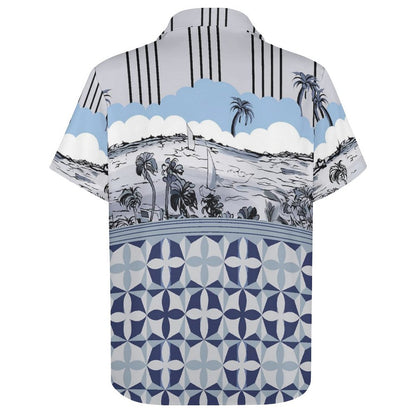 Men's Fashion Casual Printed Short Sleeve Shirts 2305107119