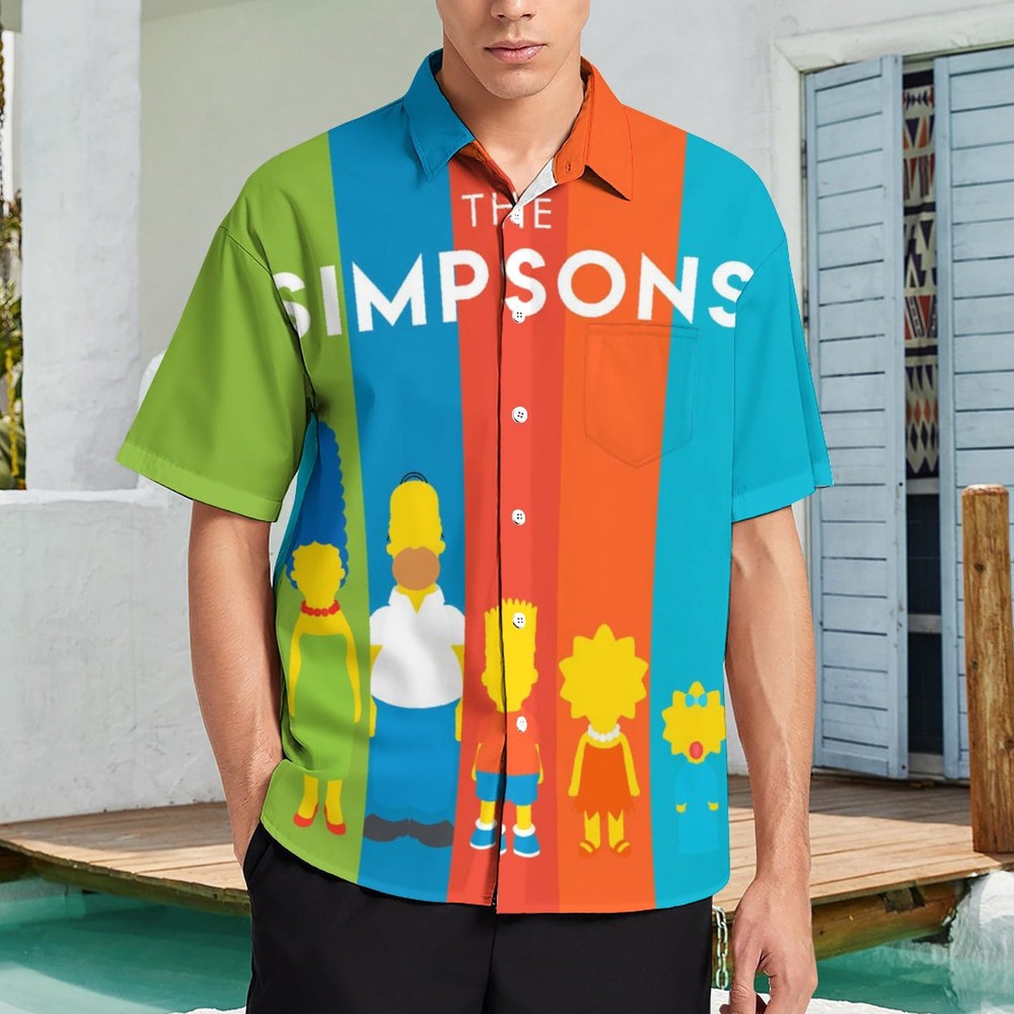 Men's Hawaiian Casual Short Sleeve Shirt 2307100353