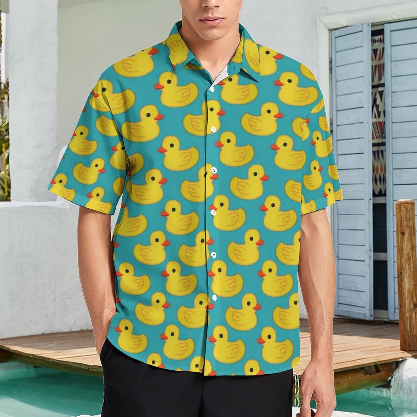 Men's Hawaiian Print Resort Shirt 2305104066