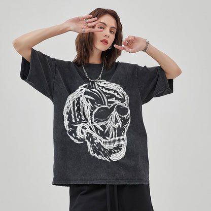 Unisex Vintage Solid Wash T-Shirts 2305101628