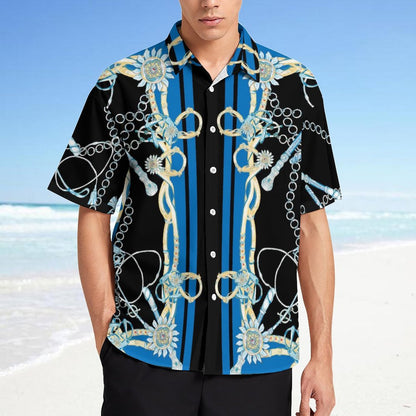 Men's Fashion Casual Printed Short Sleeve Shirts 2306100947