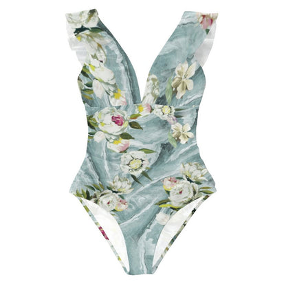 Casual Printed One Piece Swimsuit And Cover Up 2306101712