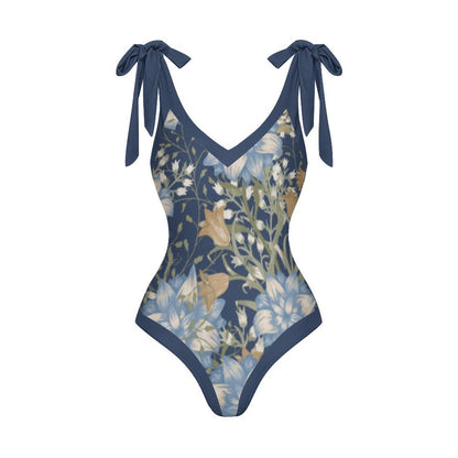 Casual Printed One-Piece Swimsuit And Cover Up 2305102663