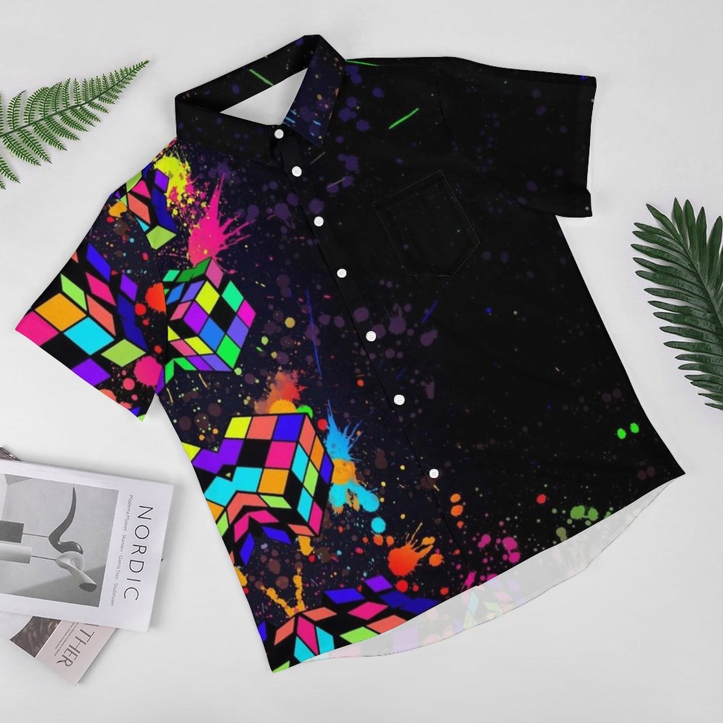 Men's Hawaiian Casual Short Sleeve Shirt 2306104327