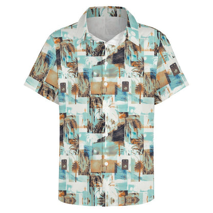 Men's Hawaiian Print Resort Shirt 2305106122
