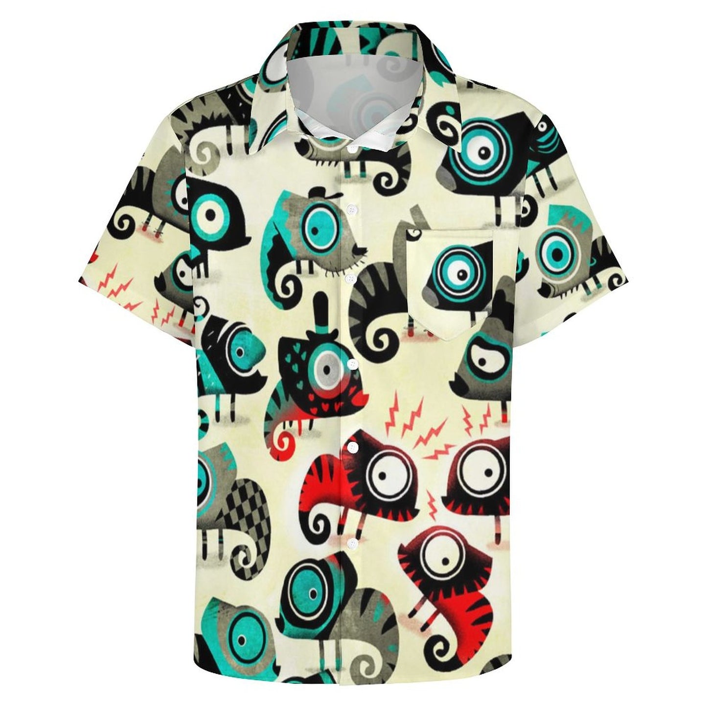 Men's Hawaiian Casual Short Sleeve Shirt 2306103517