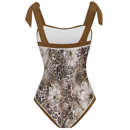 Fashion Printed One Piece Swimsuit And Cover Up 2305104445